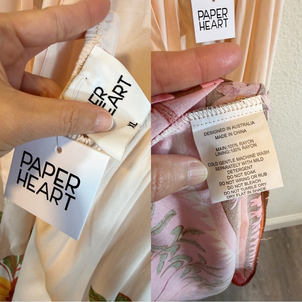 Paper Heart Palm Landscape Sundress – Size XL -NWT - Picture 3 of 9